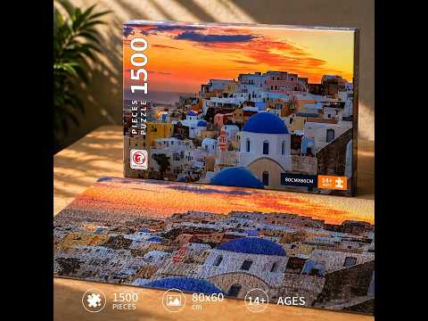 Trefl Santorini Greece Jigsaw Puzzle – 1500 Pieces Jigsaw Puzzle